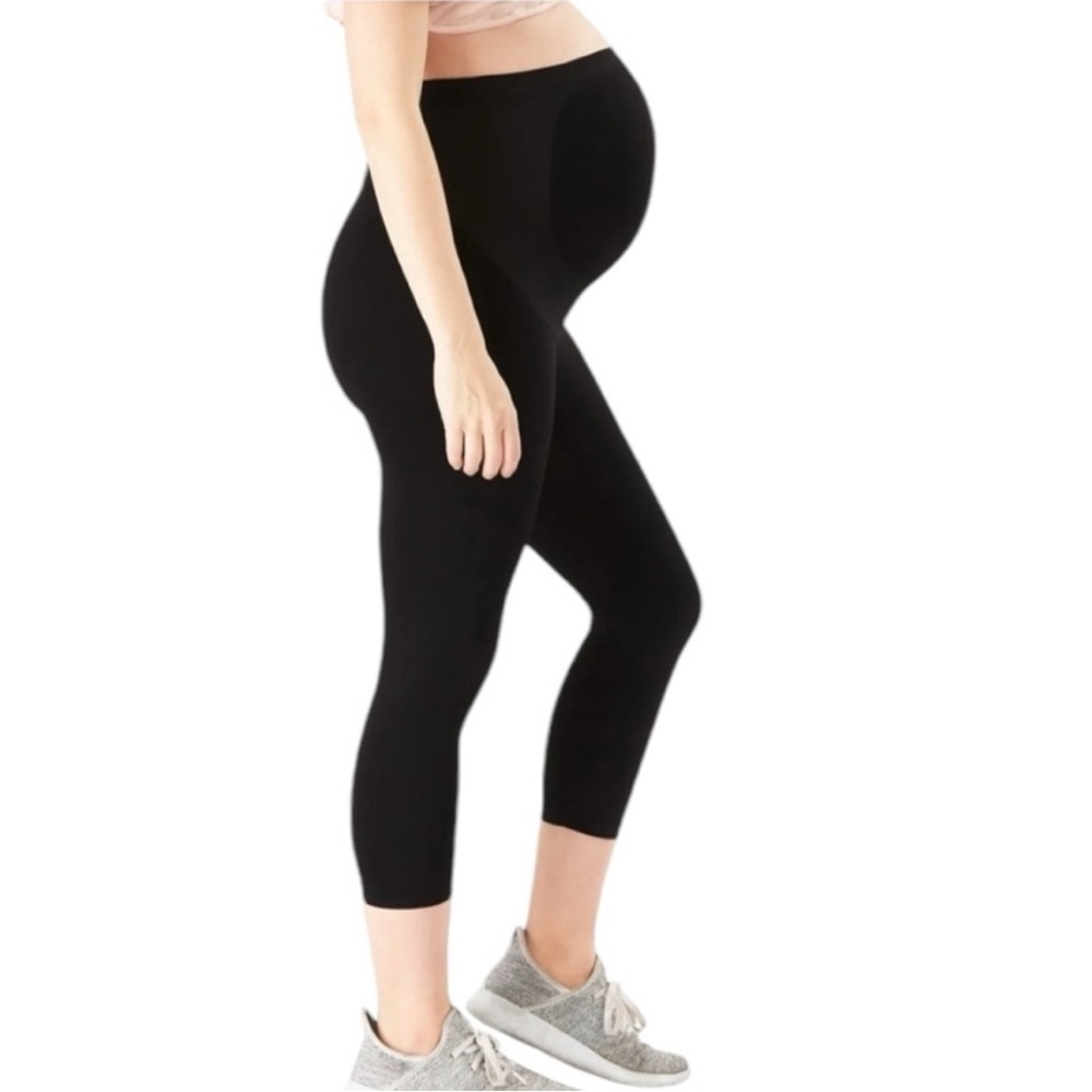 Belly Bandit‎ Bump Support Capri Black Leggings Size S